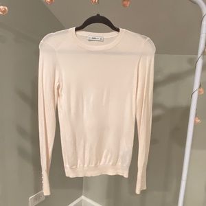 Blush Zara knit with pearl detail on cuff